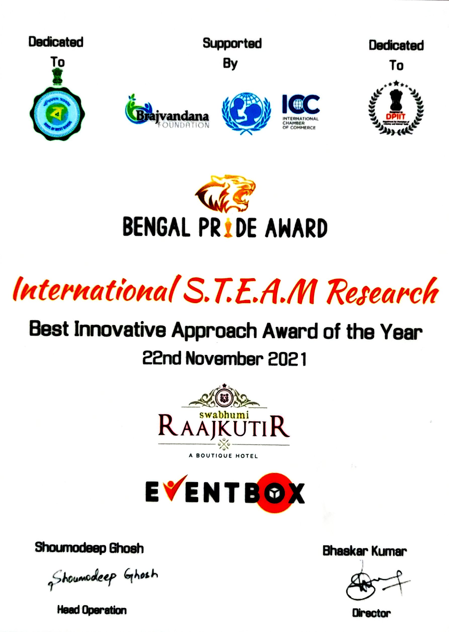 Bengal Pride Award